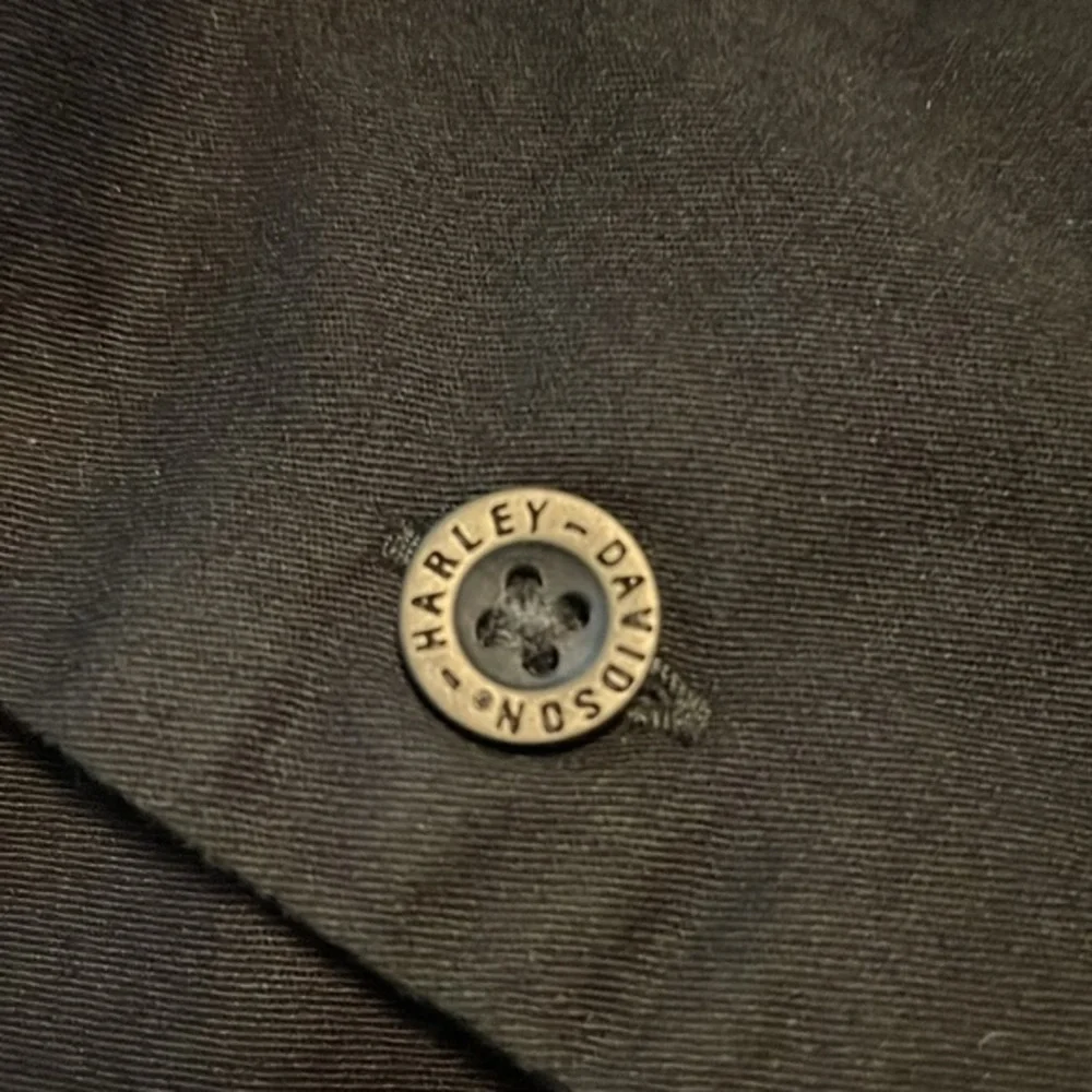 Harley‎ Davidson Motorcycle Black Short Sleeve Button Up Size XL - Picture 5 of 9